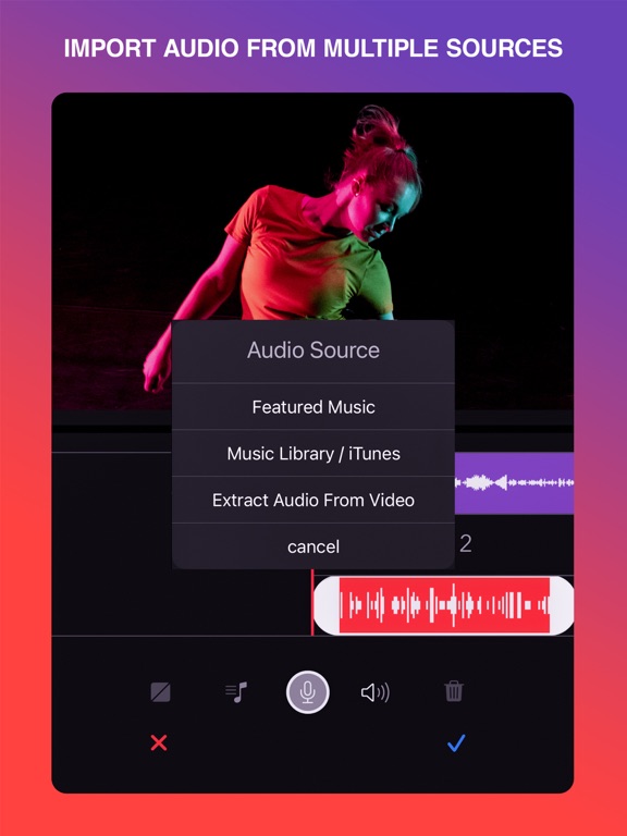 Hilights Video Editor Maker iPad screenshot 8 - Photo & Video app