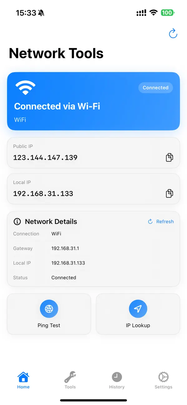 Screenshot #1 pour NetCheckr