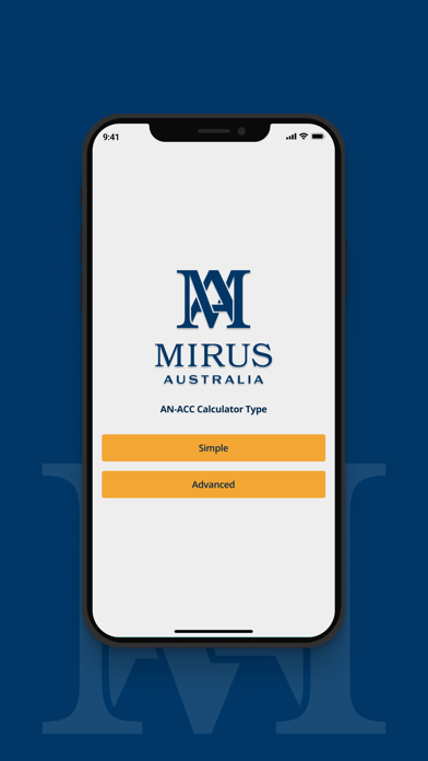 Screenshot #3 pour Mirus AN-ACC Calculator