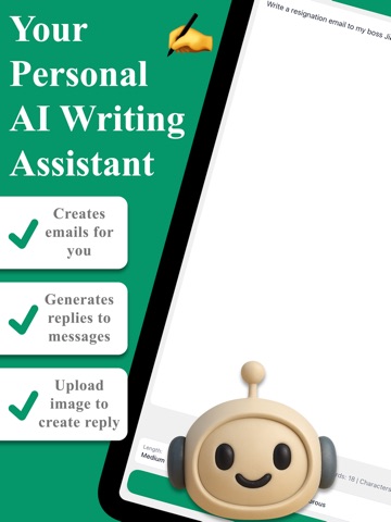 Writo - AI Writer iPad screenshot