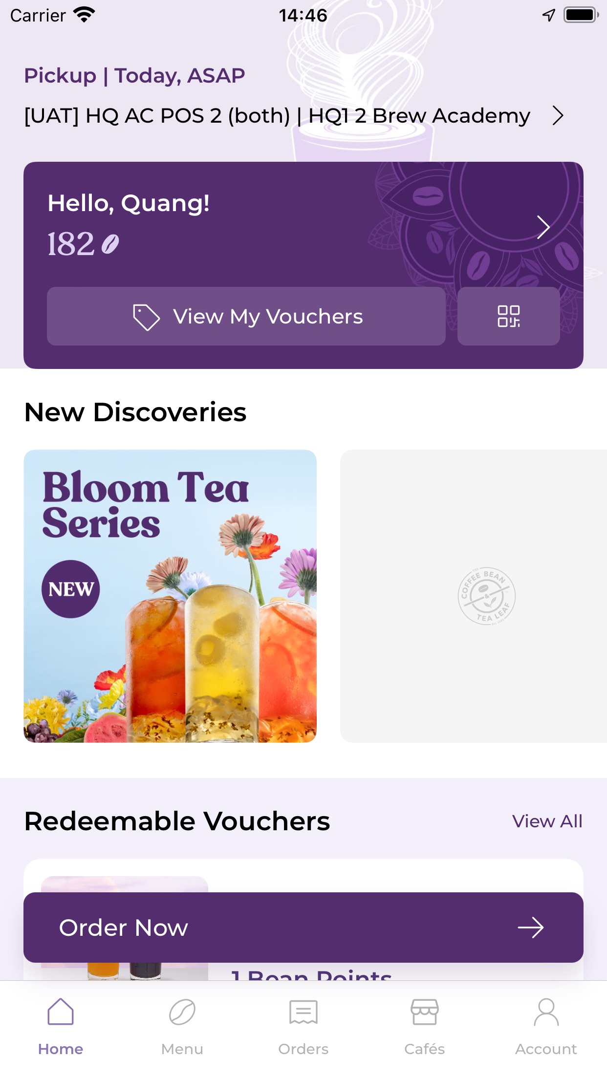 Screenshot 1 of The Coffee Bean & Tea Leaf™