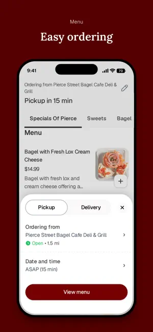 Pierce Street Bagel Cafe Deli screenshot 3