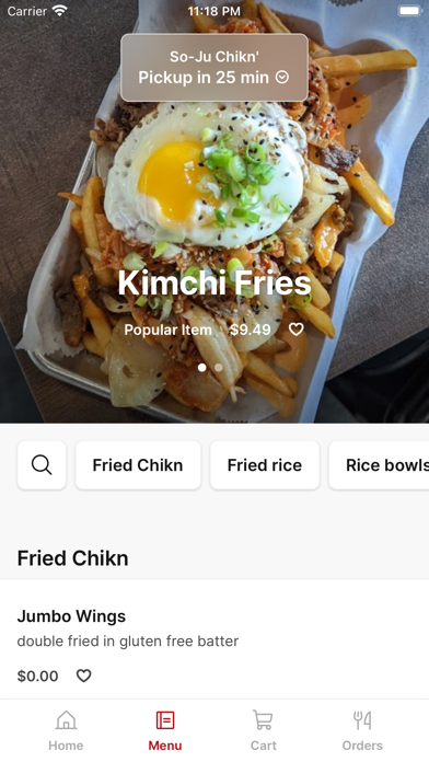 So-Ju Chikn' To Go iPhone screenshot 2 - Food & Drink app