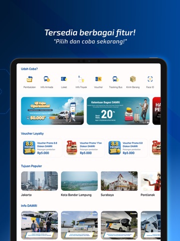 DAMRI Apps iPad screenshot 2