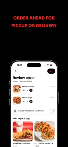 R Burgers iPhone screenshot