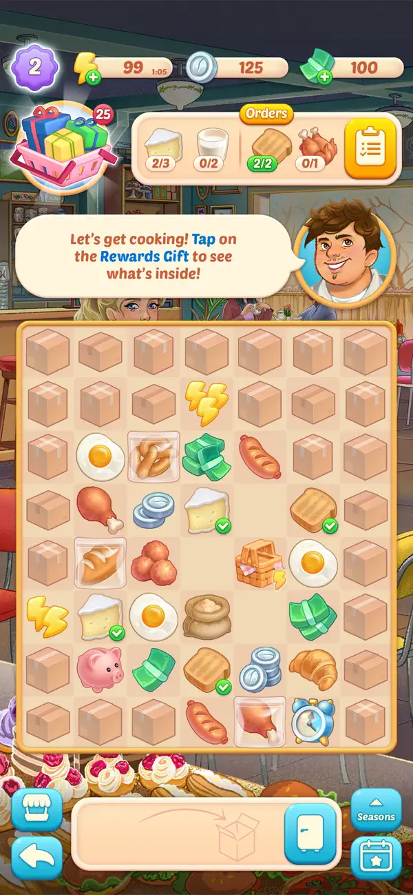 Corner Cafe : Merge & Cook Hack screenshot 4 - iOS game interface