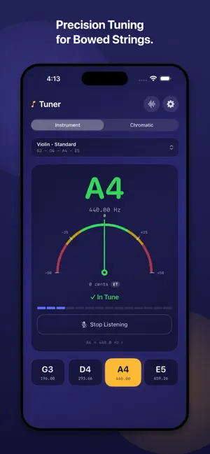 Rosin: Violin Tuner screenshot 1
