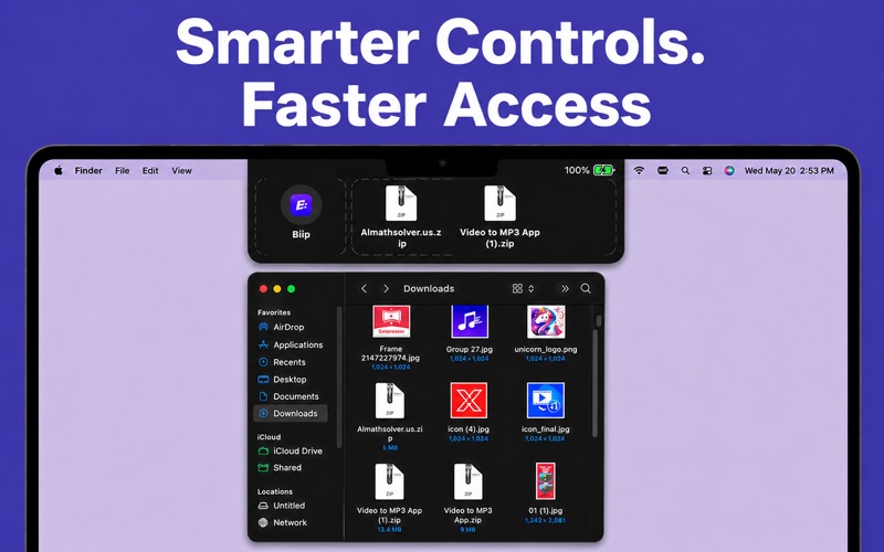 Quick Share Files : Inotch iPhone screenshot