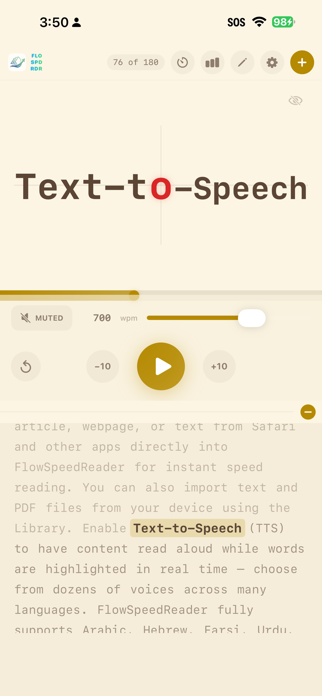 FlowSpeedReader Screenshot 2 of 10