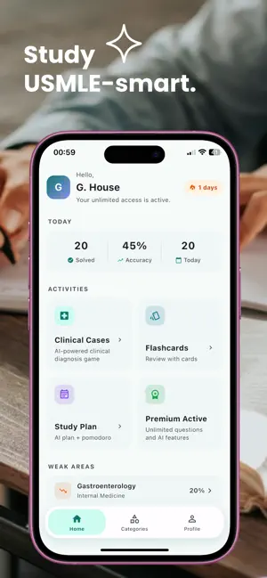 USMLE Prep: Qbank & Flashcards screenshot 1