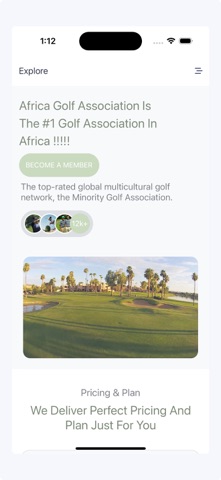 AFRICA GOLF ASSOCIATION screenshot