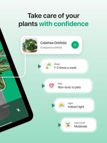 PLNT: AI Plant Identifier Care iPad screenshot