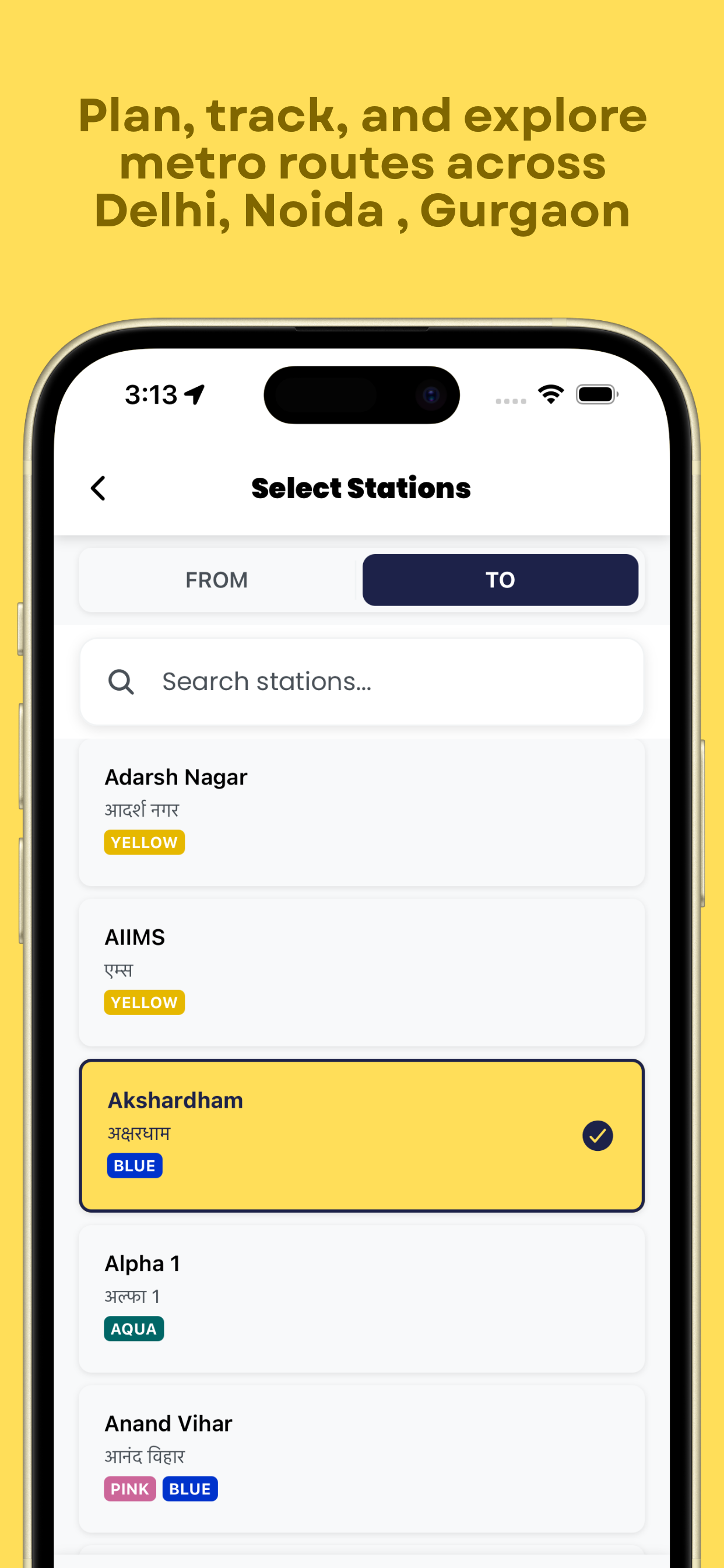 Metro Map Route: Metro Alert