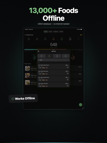 SnapNutrition: AI Food Tracker iPad screenshot