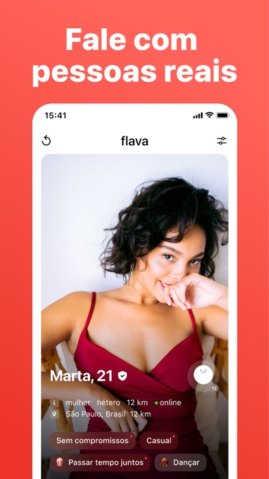 Flava: Encontros casuais iPhone screenshot 2