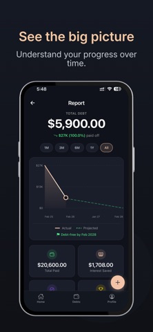 RAYN: Calm Debt Tracker screenshot