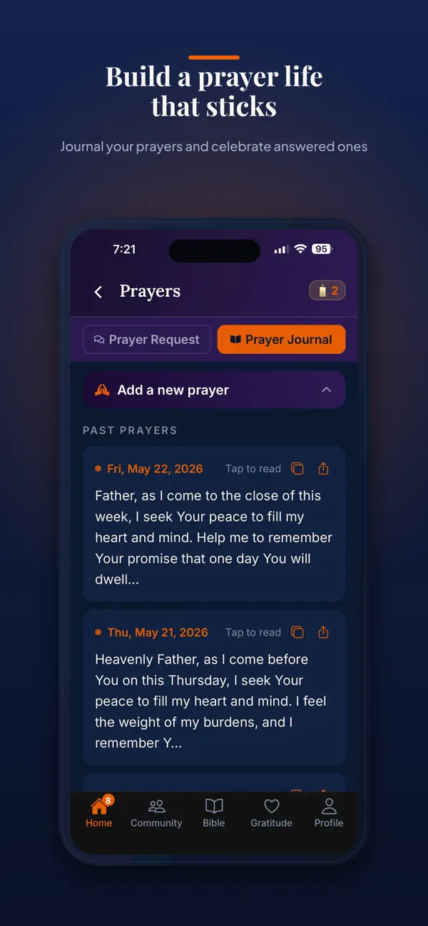 Screenshot #1 pour MyBibleChat: Prayer & Pastors