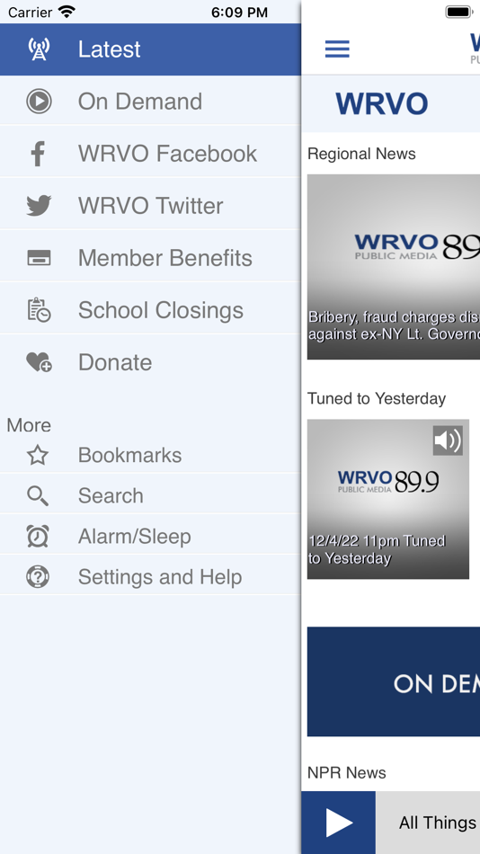 #3. WRVO Public Radio App (iOS) 由: WRVO Public Media