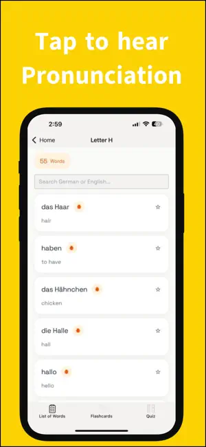 Learn German Vocab A1 A2 B1 screenshot 4