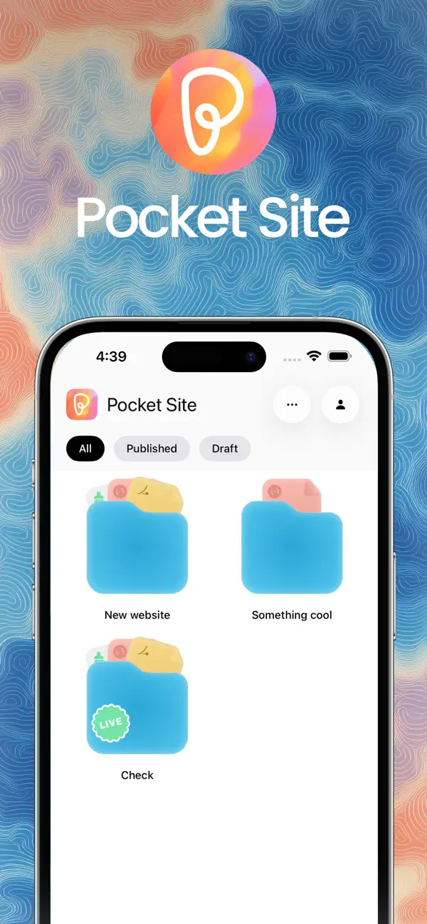 #1. Pocket Site (iOS) Podle: Arvindpal Singh
