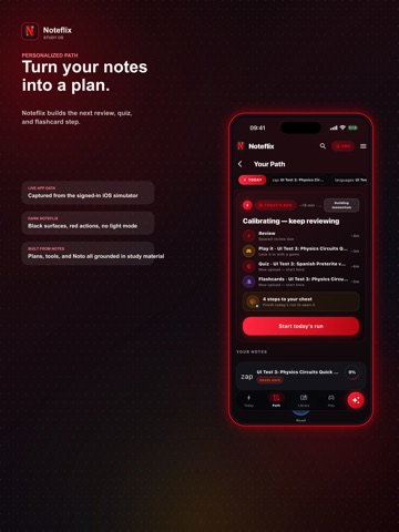 Noteflix iPad screenshot