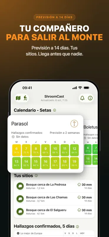 ShroomCast: Previsión de setas screenshot 3 of 7