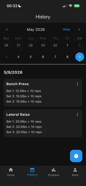 My Gym Logger screenshot 4