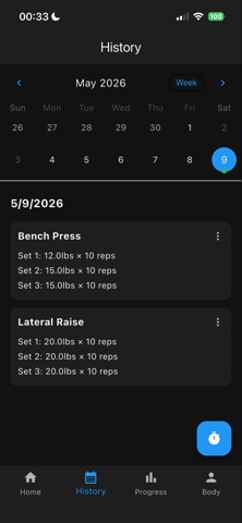 My Gym Logger screenshot
