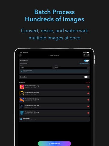 Imgify: Batch Image Converter iPad screenshot