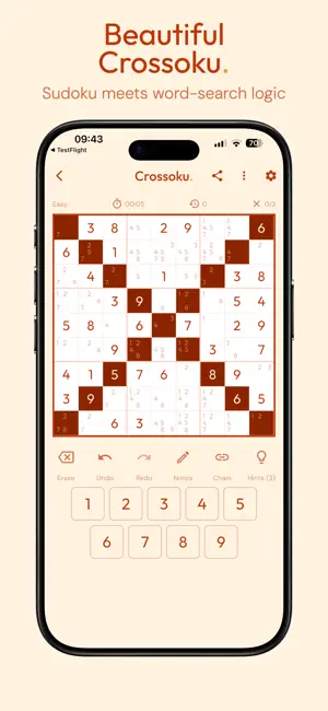 Crossoku. Sudoku X. screenshot 1