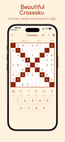Crossoku. Sudoku X. Screenshot 1 of 8