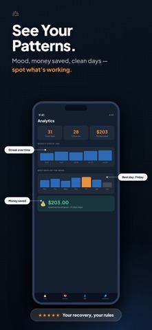 Daybreak: Quit & Sober Tracker Screenshot 1 of 6