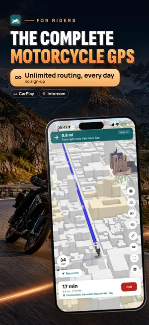 Motoseyir: Motorcycle Routes screenshot 1