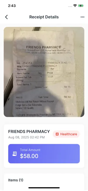 Receiptly - Expense Tracker screenshot 3