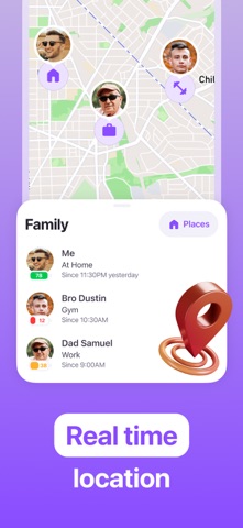 GeoFam – Family GPS Tracker iPhone screenshot