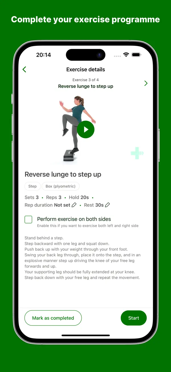 Screenshot #1 pour Nuffield Health My Therapy