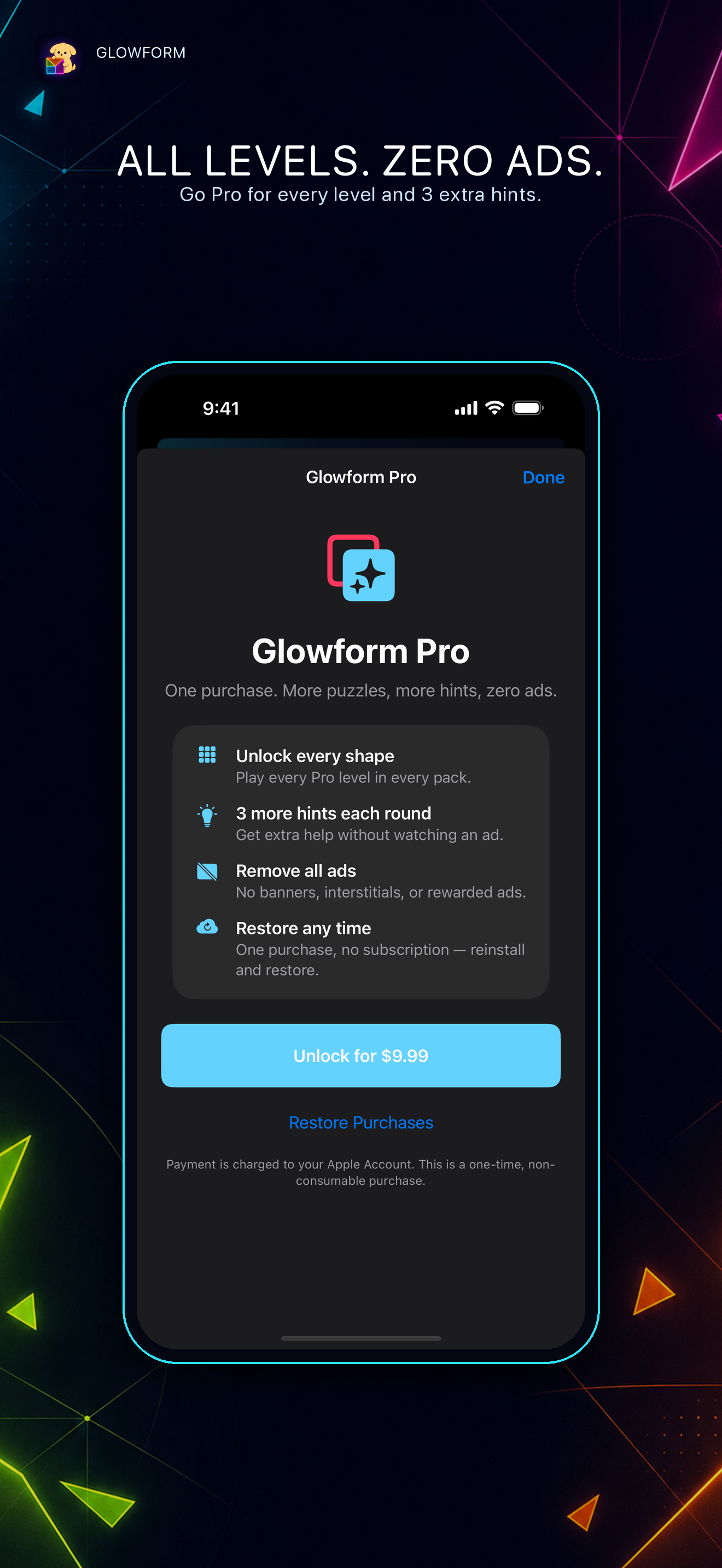 Glowform - Tangram Puzzle screenshot 11