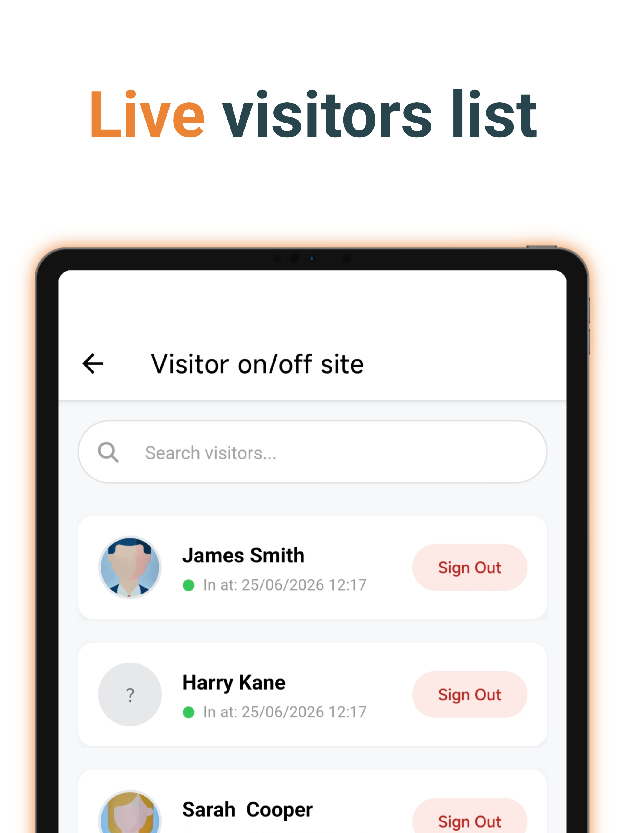 Chronicle Visitor App screenshot 7
