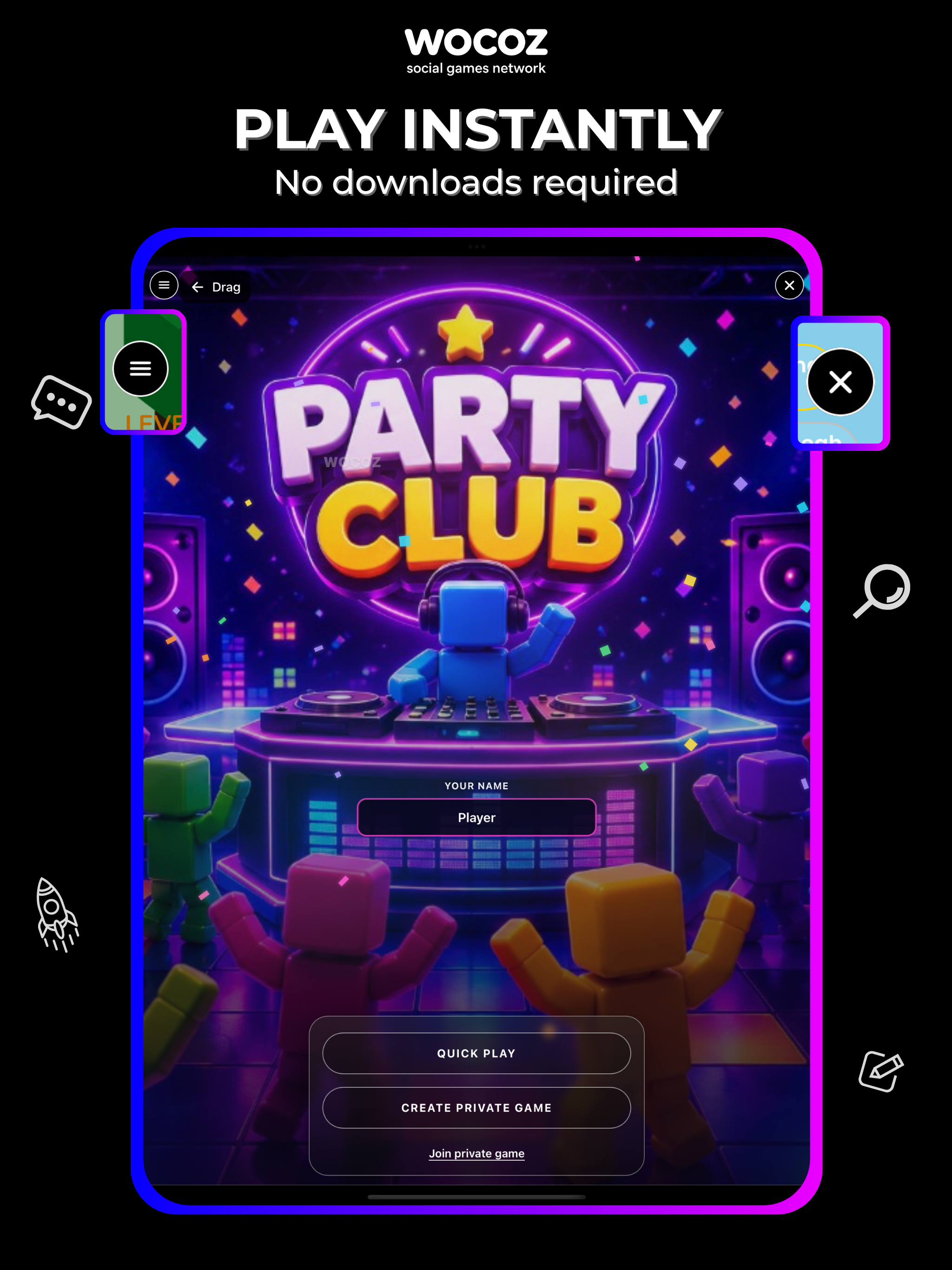 WOCOZ: Social Games Network screenshot 14