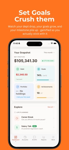 Fincio: AI Finance Manager iPhone screenshot