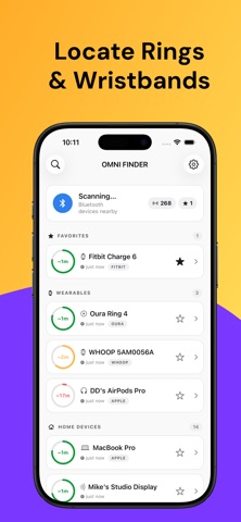 Omni - Find Rings & Wearables iPhone screenshot