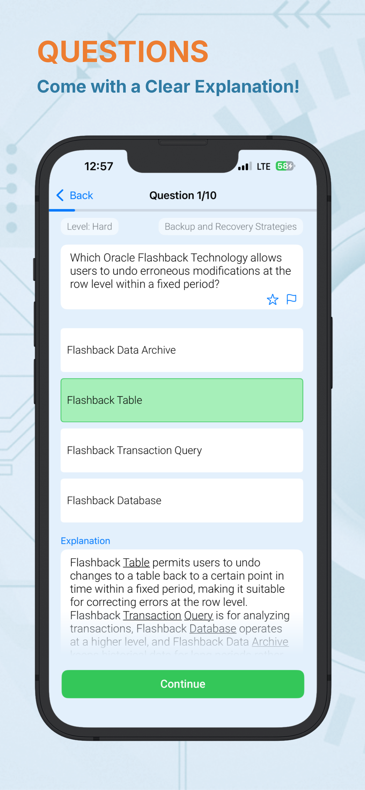 Oracle Database Explorer Test