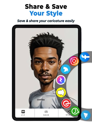 Color Toon & Caricature Maker iPad screenshot