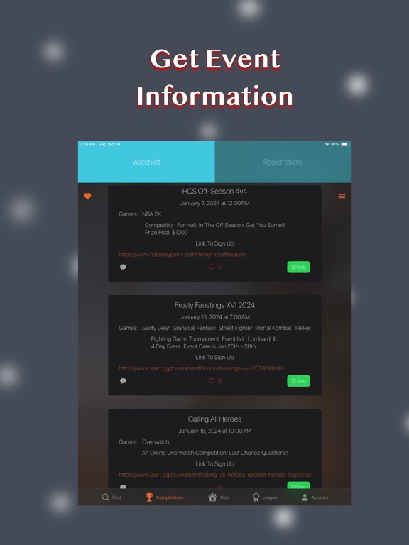 E-Oasis iPad screenshot 5 - Social Networking app
