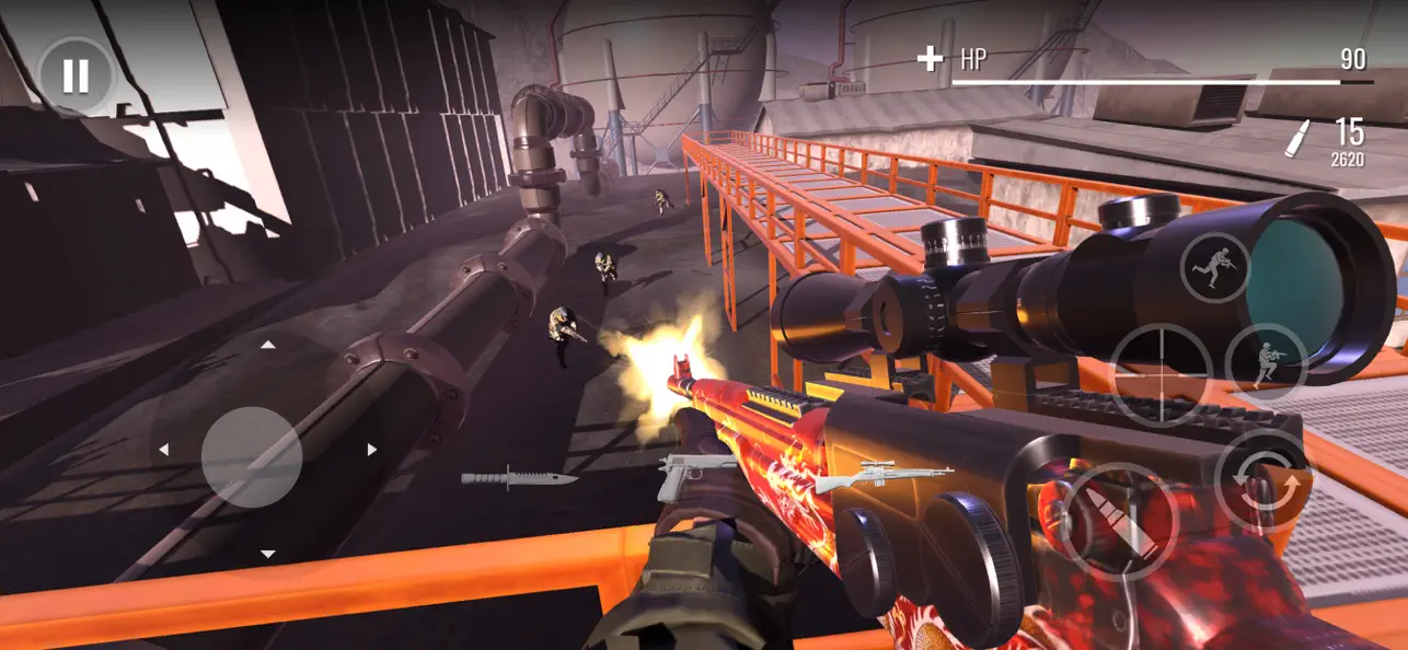 Screenshot #2 pour Sniper Armes 3D: Siege Arena