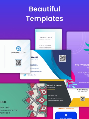 Business Card Maker: Generator iPad screenshot