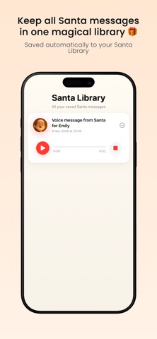 Santa Voice AI iPhone screenshot