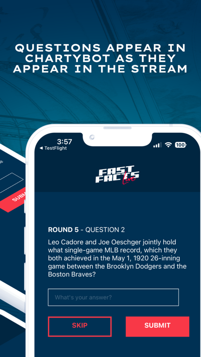 Chartybot - Fast Facts Live iPhone screenshot 3 - Entertainment app