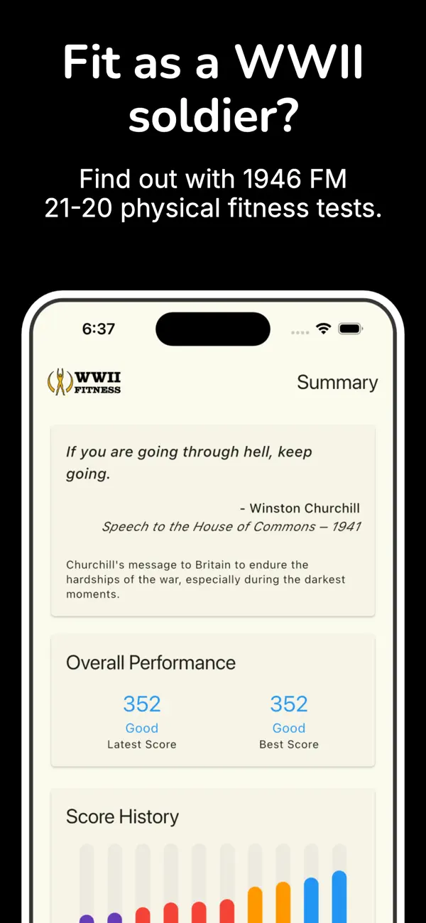 Screenshot #1 pour WWII Fitness