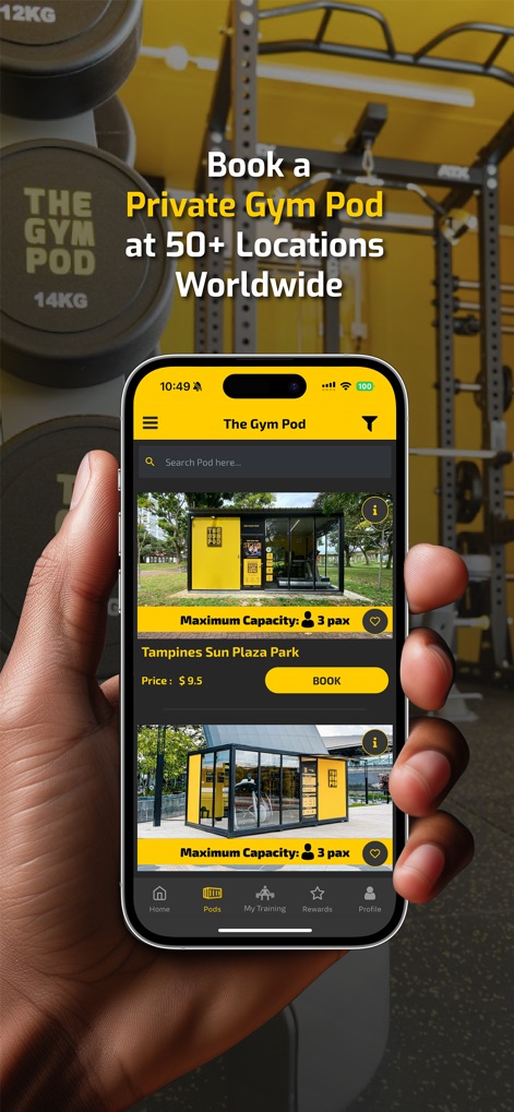The Gym Pod - the-gym-pod-private-booking-app